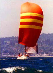 Orange spinnaker