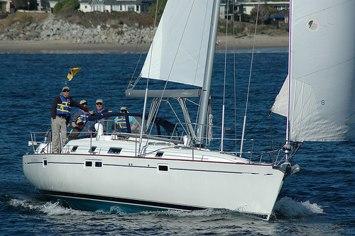 Out to sea