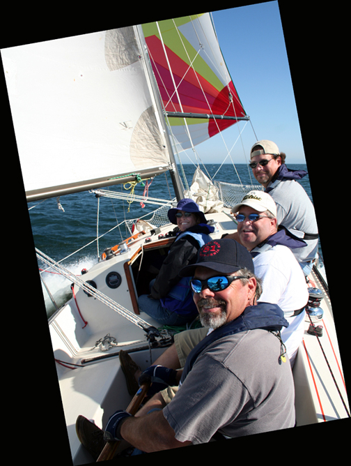 Happy sailors
