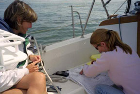 Sailing students